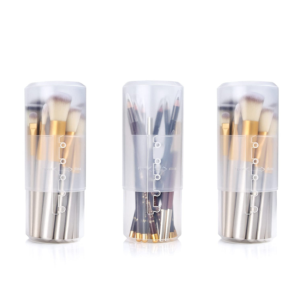 Makeup Brush Holder - Clear Crystal Brush Holder - Lurella Cosmetics