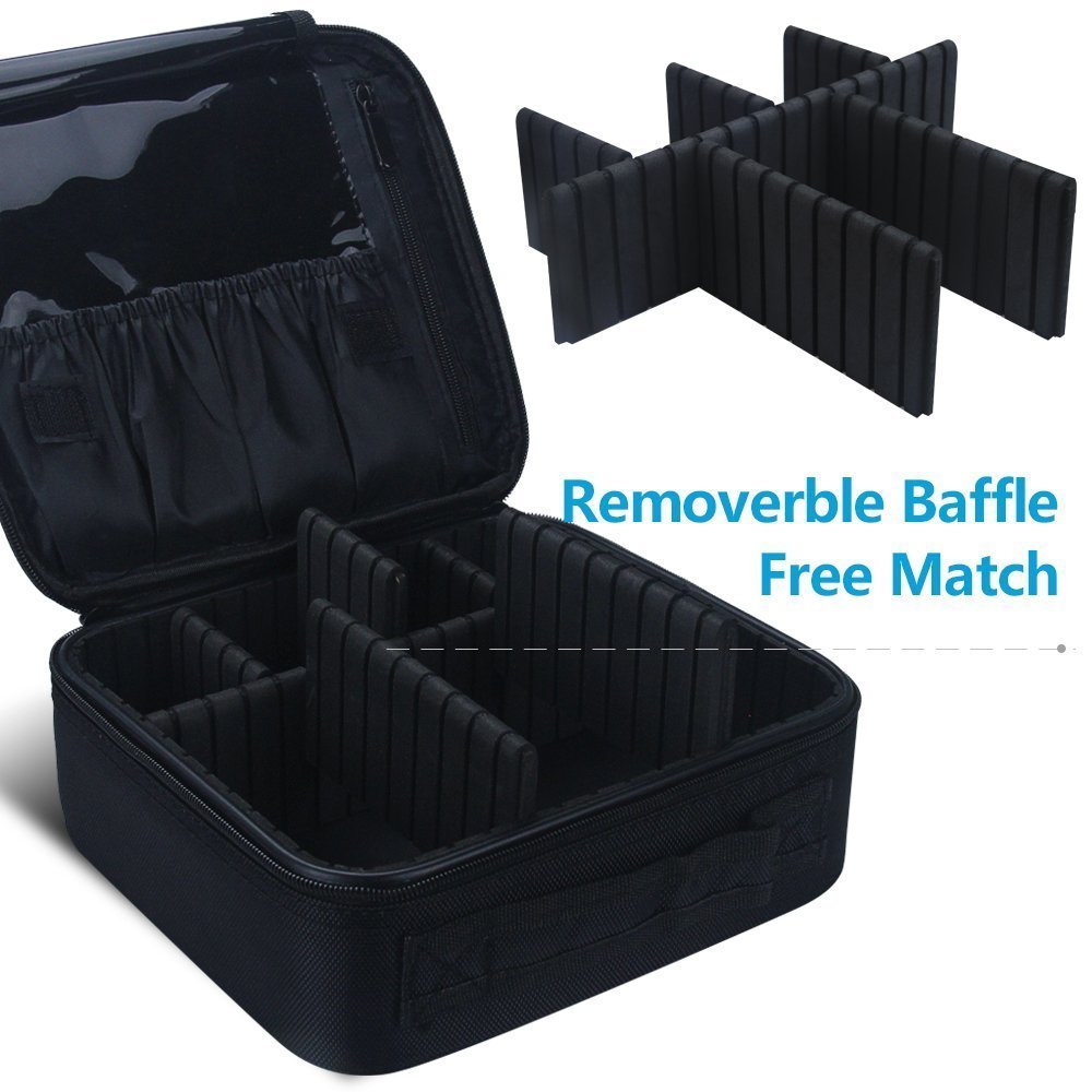 free travel makeup bag Multi-Purpose Makeup Case Small / Black