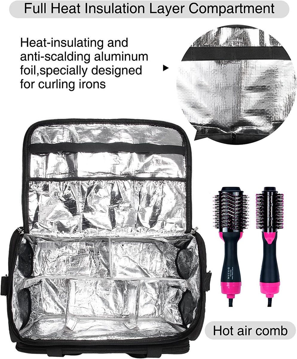 Curling Iron Organizer, Hair Straightener Storage Bag, Anti