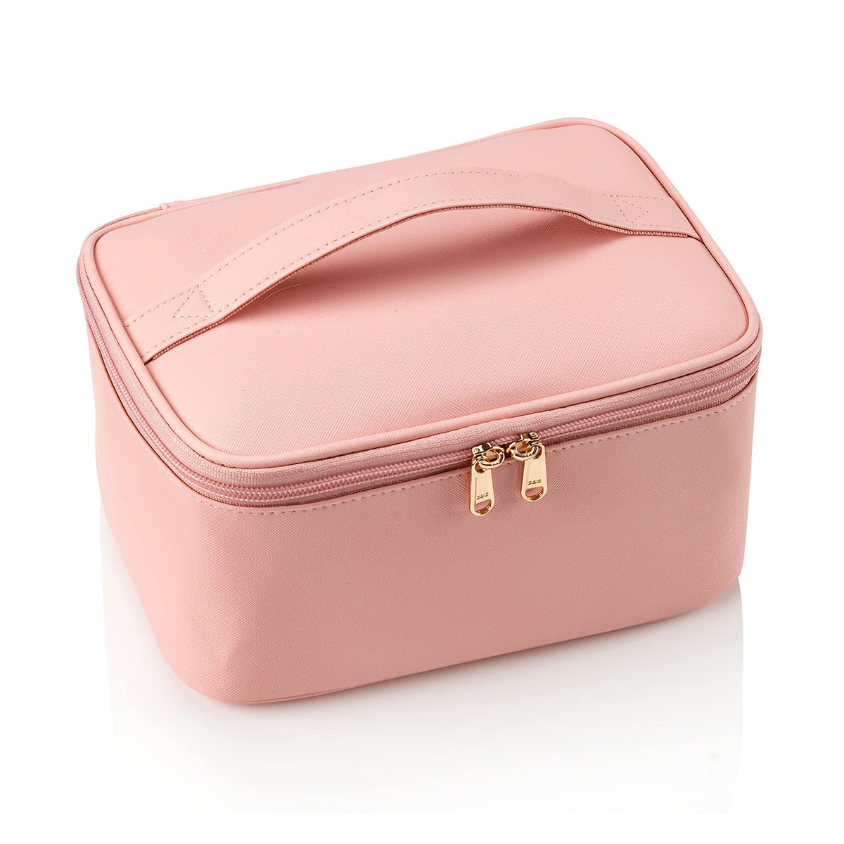 Portable Cosmetic Pouch Women'S Large-Capacity Luxury Pu Makeup Bag Retro  Rhombus Handbag Multifunction Travel Storage Case