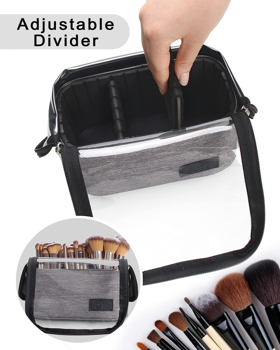 Retractable Makeup Brush Holders, Clear Travel Makeup Brush Case