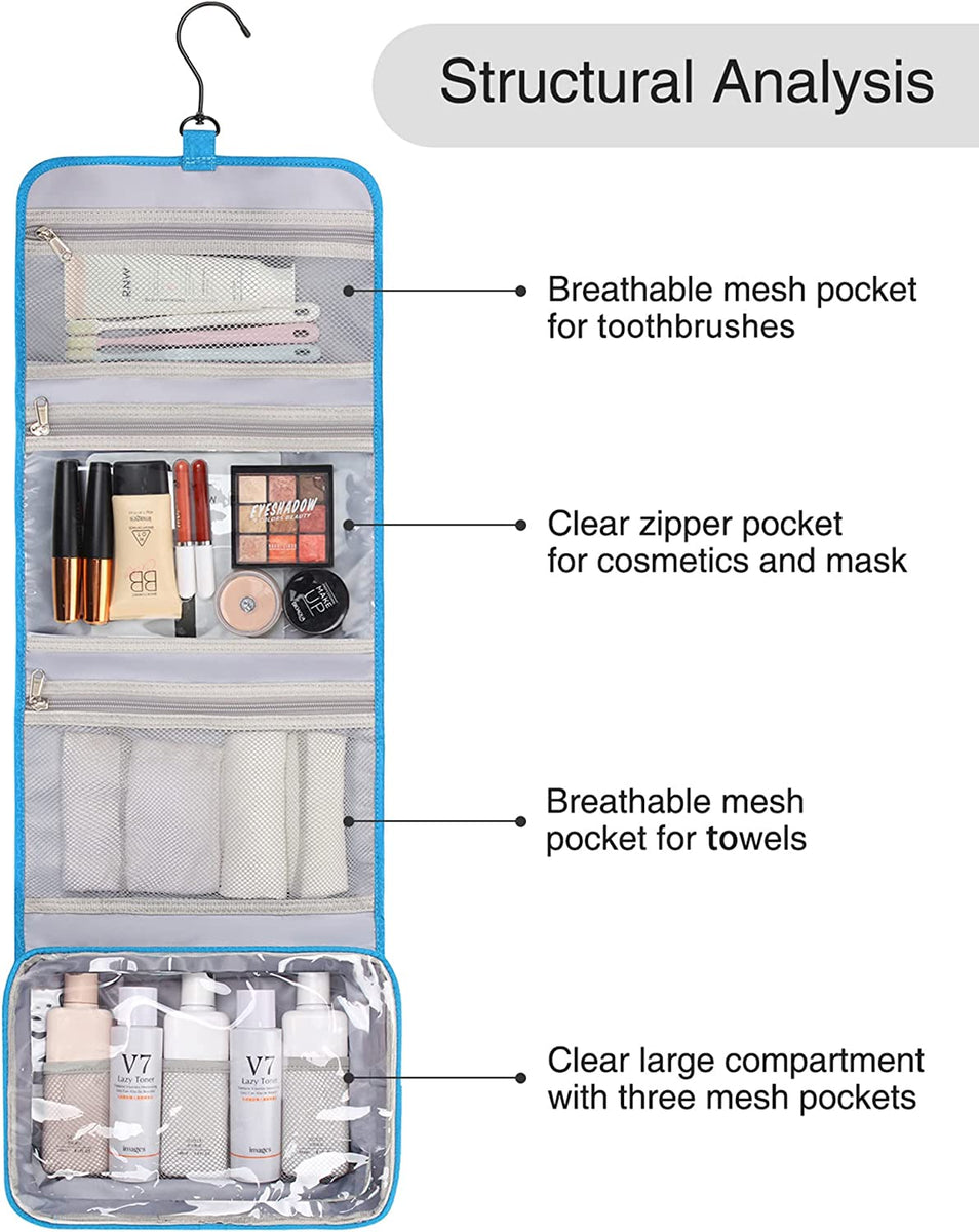 Organizers cosmetic, tolietry Bag, many compartments