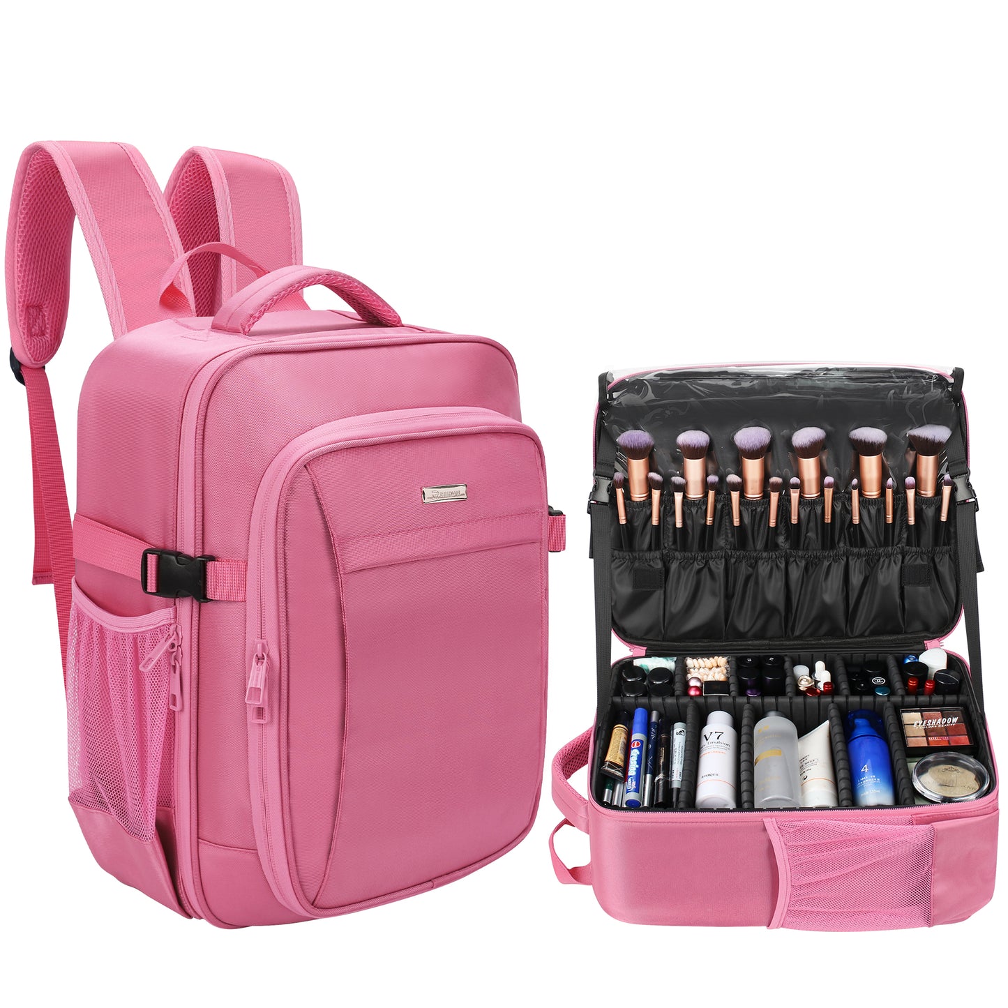 Professional Makeup Bag For Makeup Artists, Rose Pink
