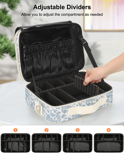 Floral Print Medium Makeup Case