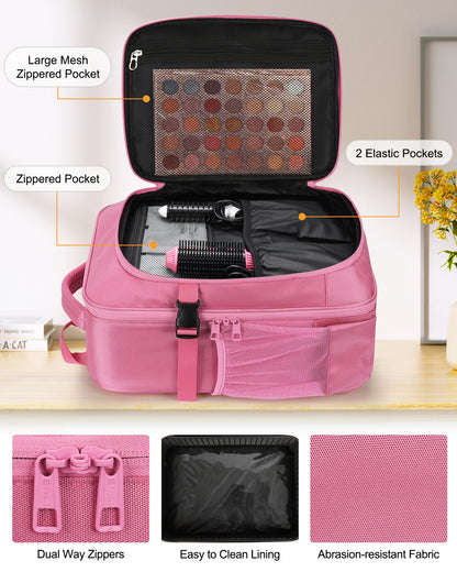 Professional Makeup Bag For Makeup Artists, Rose Pink