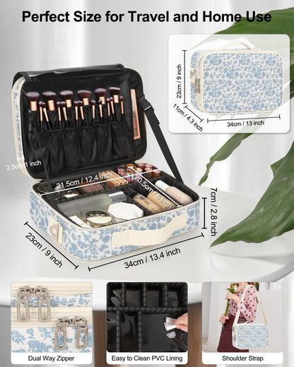 Floral Print Medium Makeup Case