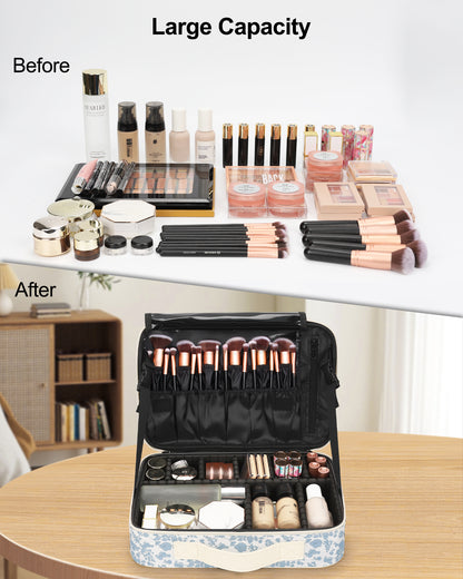 Floral Print Medium Makeup Case