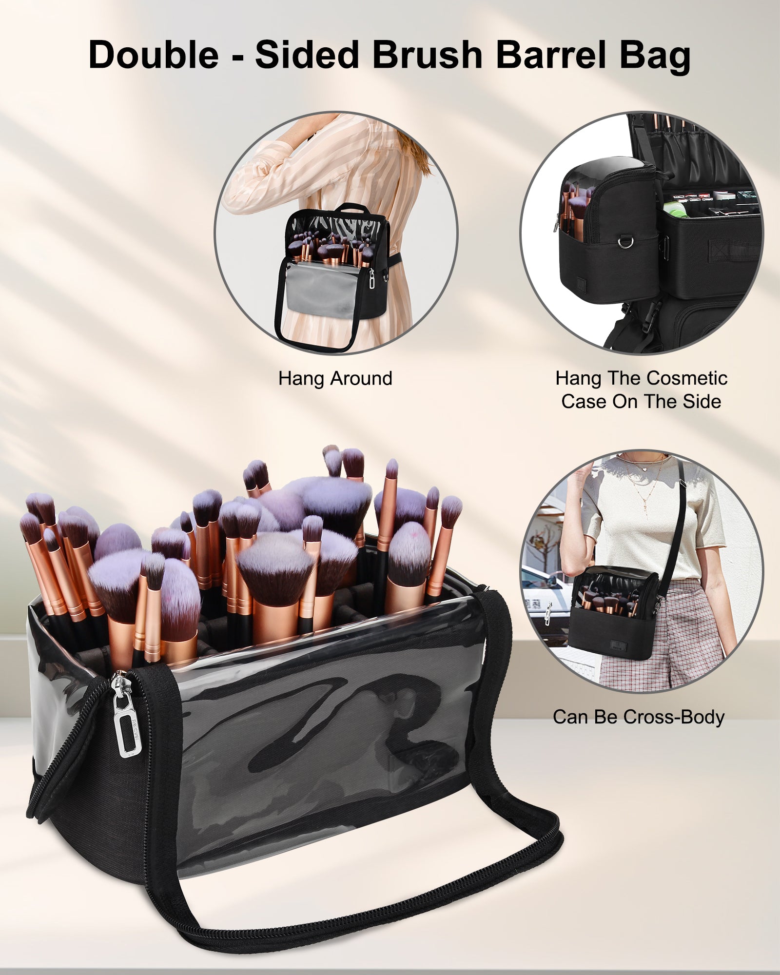 4 in 1 Rolling Makeup Case