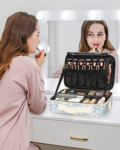 Floral Print Medium Makeup Case