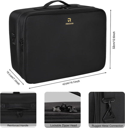 Black Extra Large Makeup Case