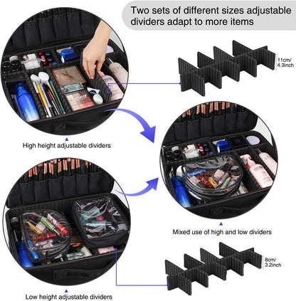 Black Extra Large Makeup Case