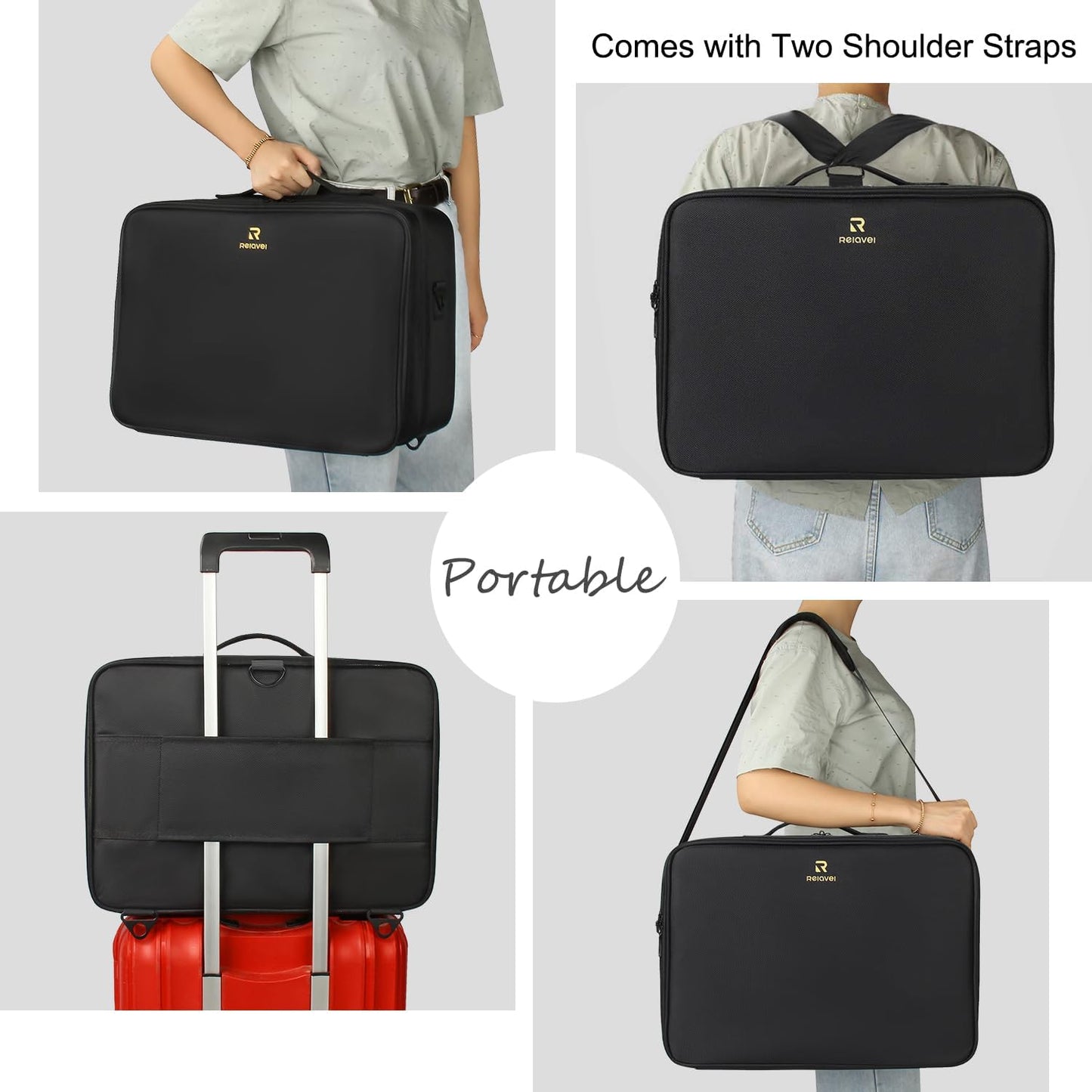 Black Extra Large Makeup Case