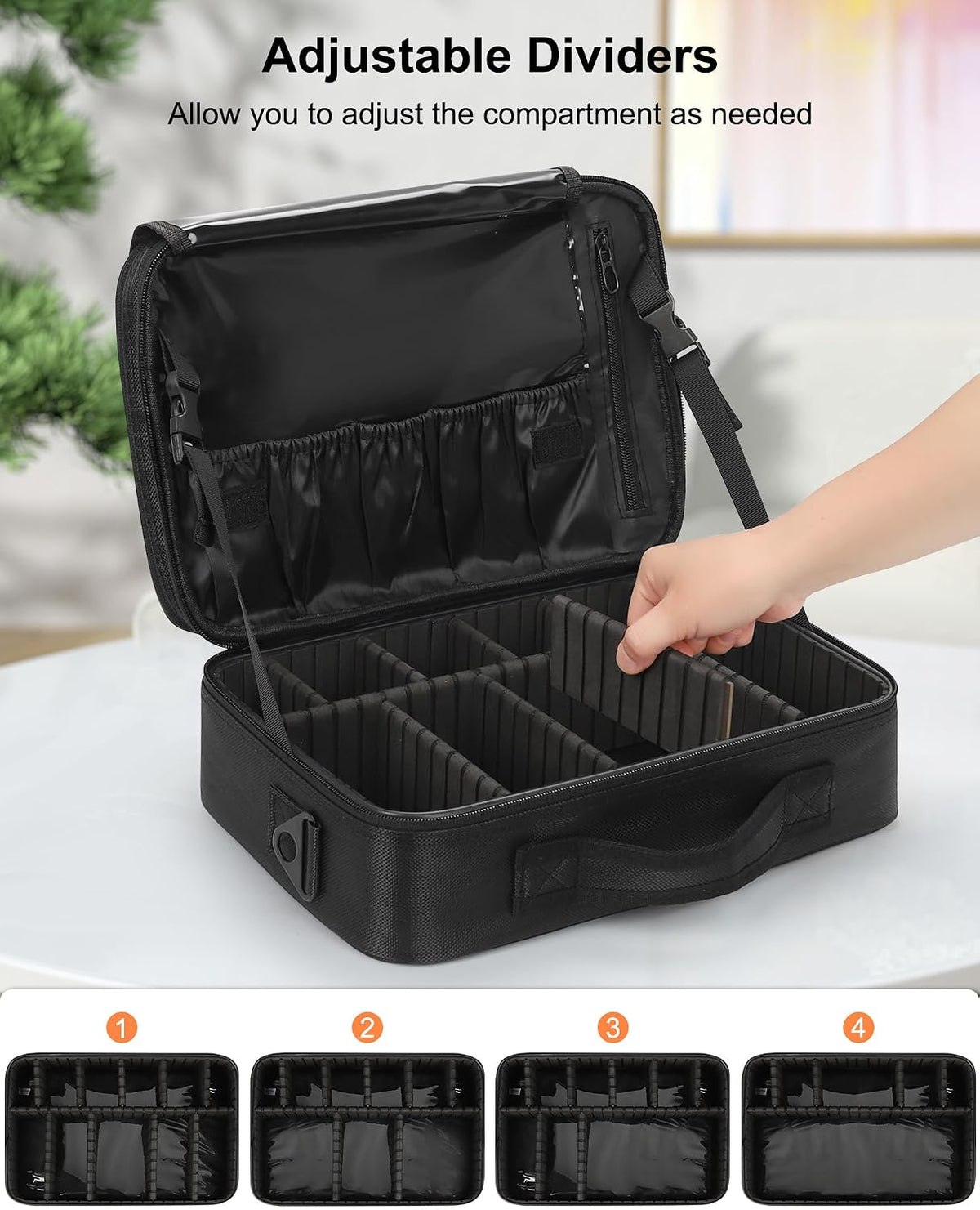 Black Medium Makeup Case