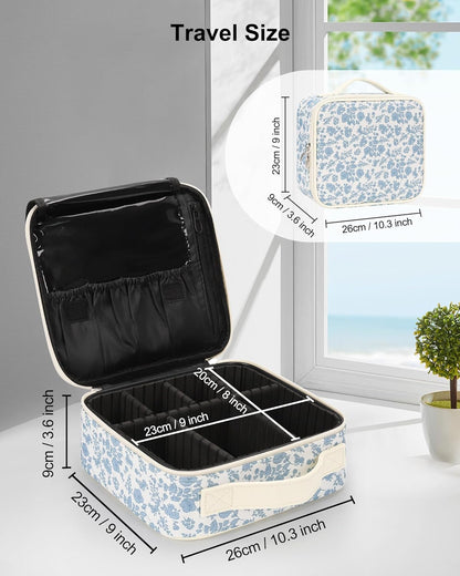 Floral Print Small Makeup Case