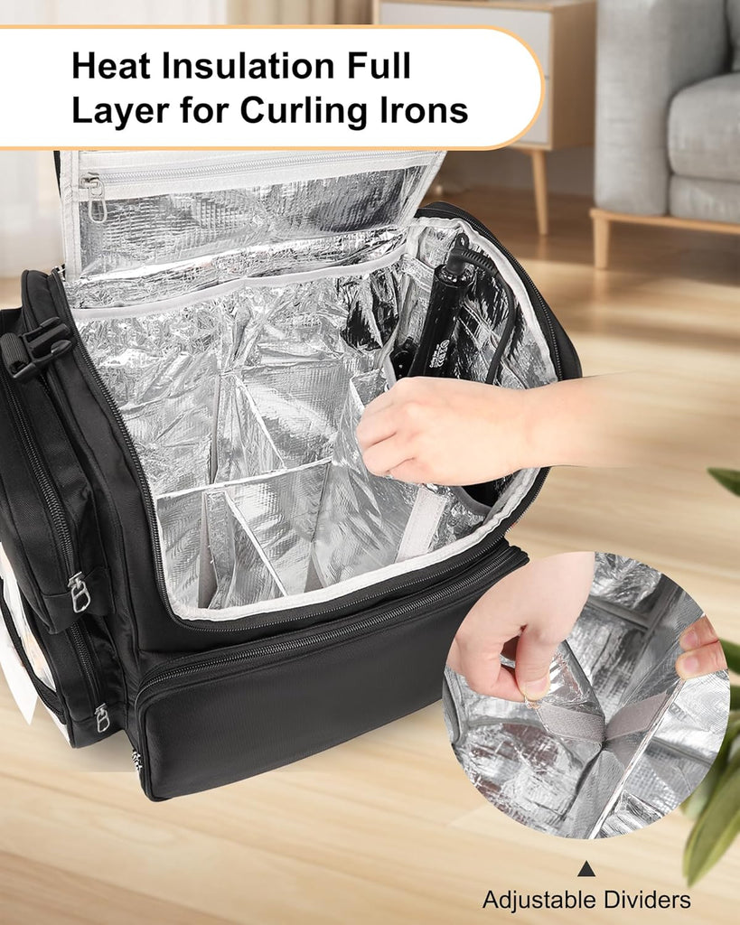 Hair Stylist Travel Makeup Backpack - Thumbnail 5