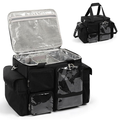 Large Hairstylist Multi Pockets Traveling Bag with Removeable Dividers & Shoulder Strap