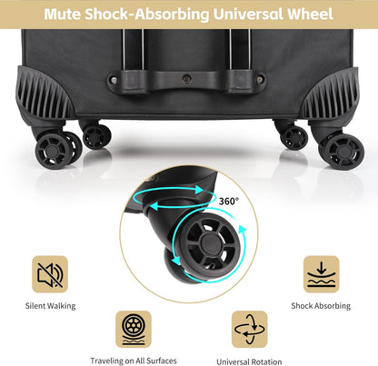 Available for sale in the United States only.New 360° Rolling Extra Large 2 in 1 Makeup Case with 7 Small Bag