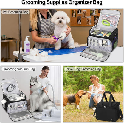 Professional Travel Pet Grooming Bag with Compartments