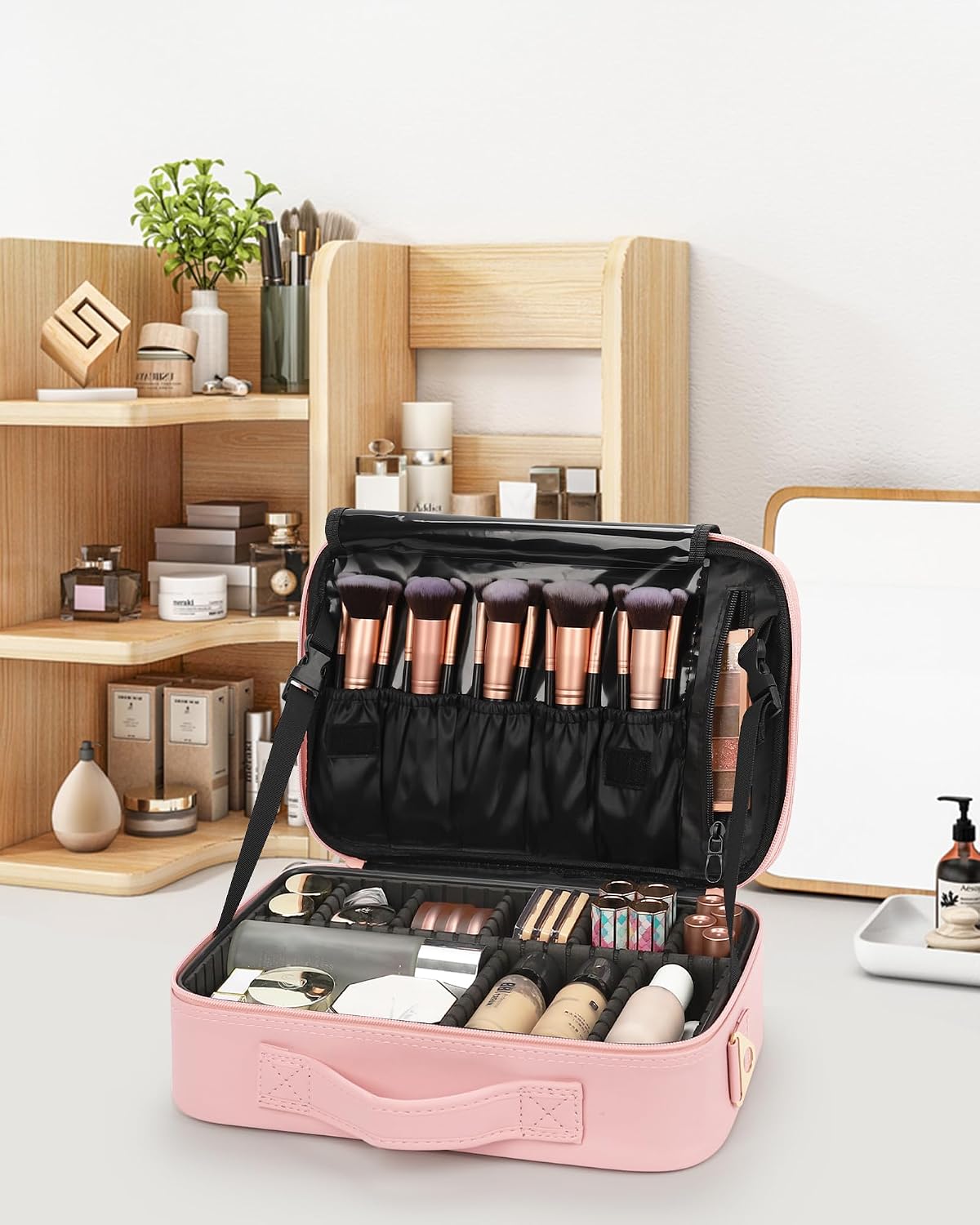 Pink Medium Makeup Case