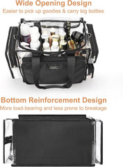 big travel toiletry bag Relavel Clear Extra Large Travel Makeup & Toiletry Bag