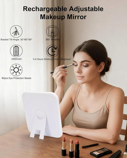 Available for sale in the United States only.Relavel Dual Layer Makeup Case with LED Mirror