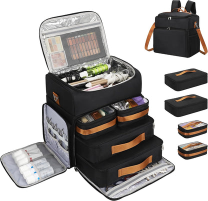 Extra Large Hairstylist Traveling Backpack with 4 Pouches