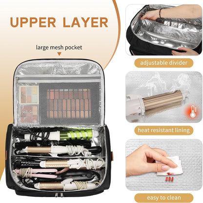 Extra Large Hairstylist Traveling Backpack with 4 Pouches