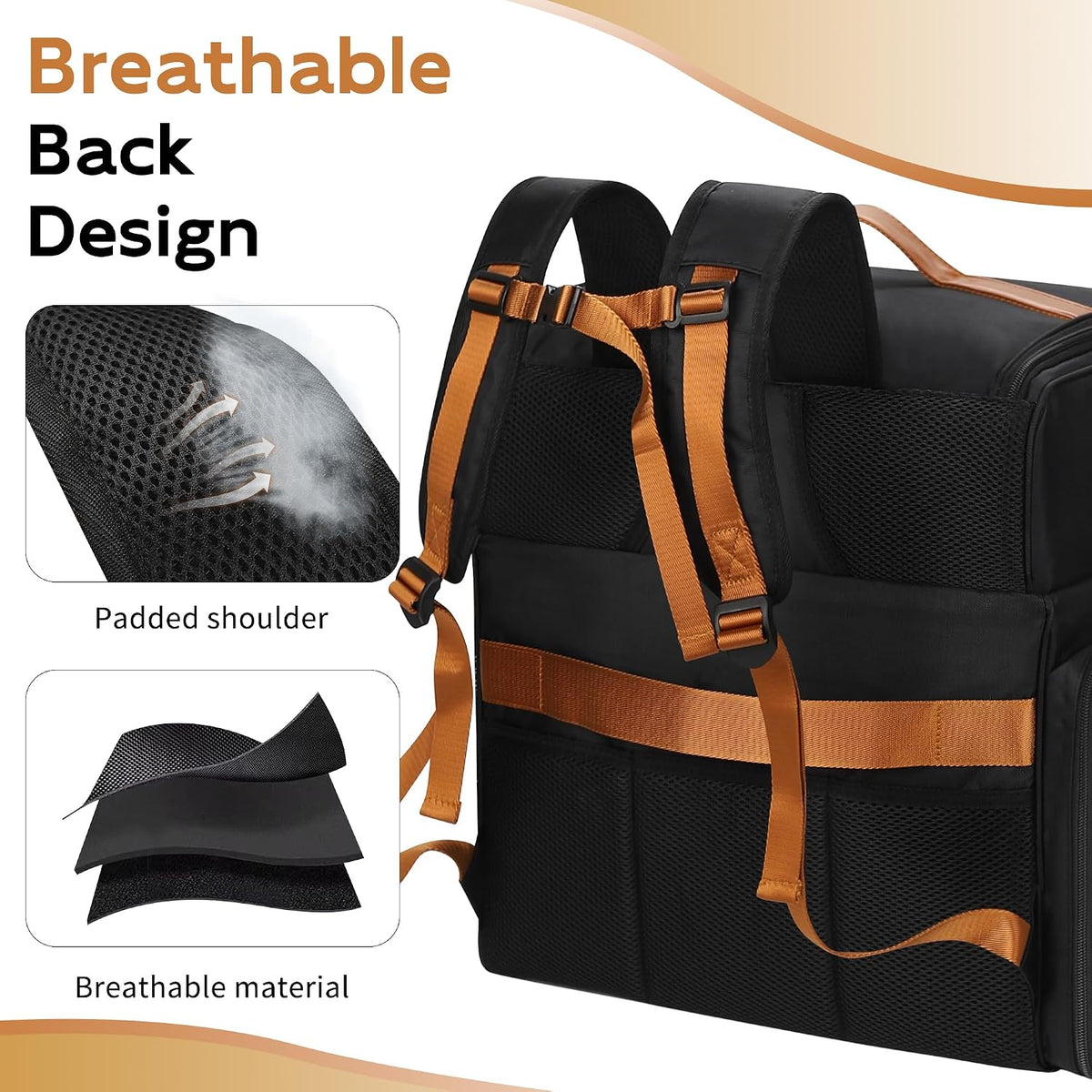 Extra Large Hairstylist Traveling Backpack with 4 Pouches