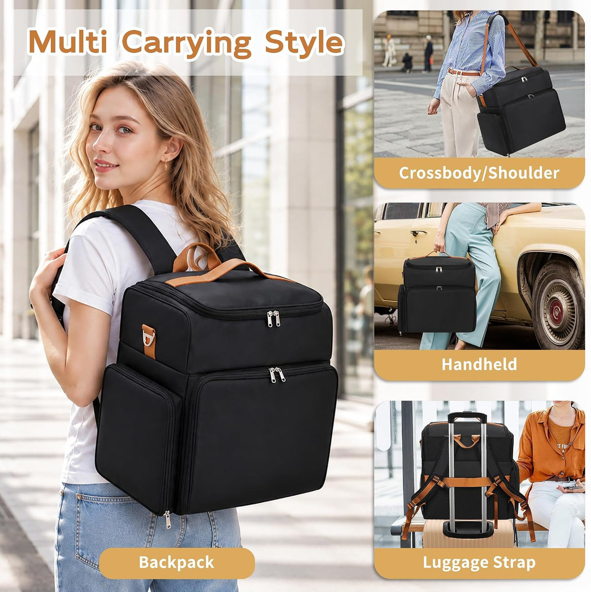 Extra Large Hairstylist Traveling Backpack with 4 Pouches