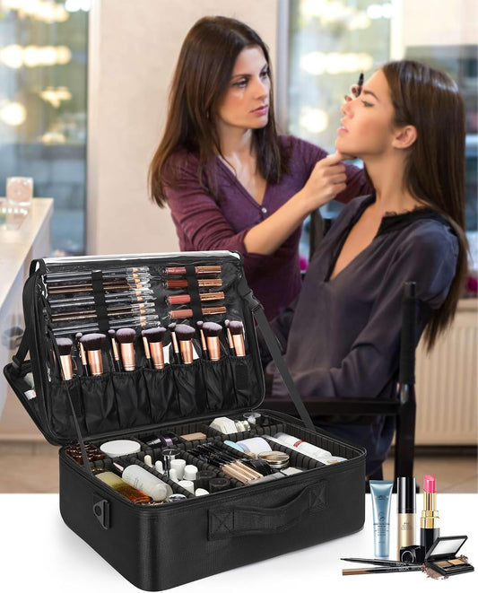 Black Extra Large Makeup Case