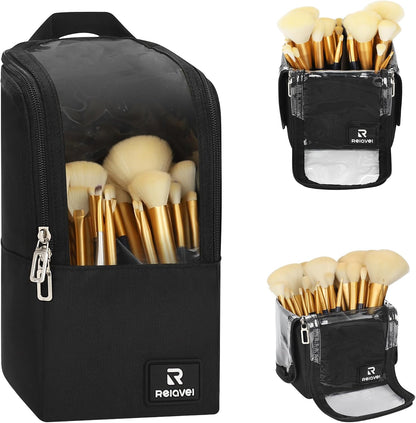 Relavel Foldable Stand Up Travel Makeup Brush Holder