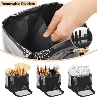 Relavel Foldable Stand Up Travel Makeup Brush Holder
