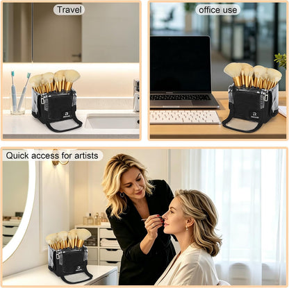 Relavel Foldable Stand Up Travel Makeup Brush Holder