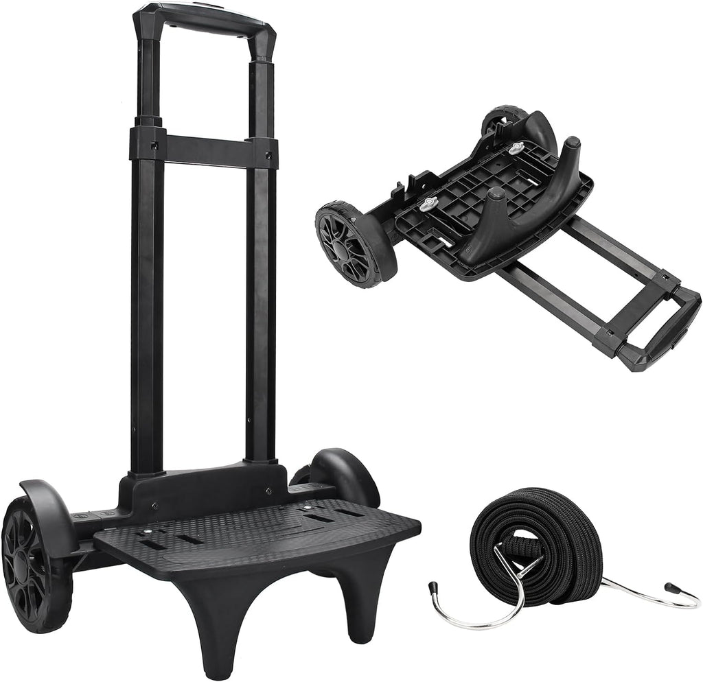 Relavel Folding Hand Truck, Lightweight Dolly Cart with 2 Big Wheels