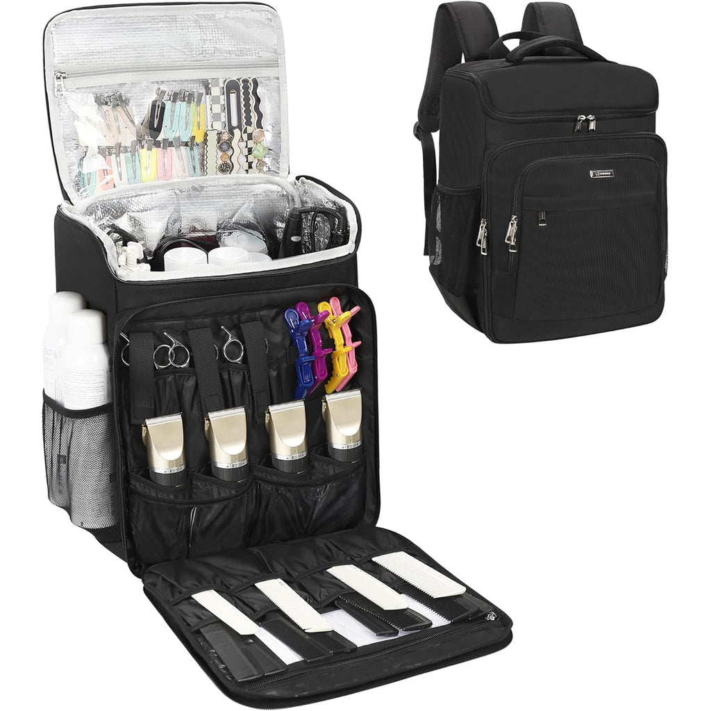 backpack travel bag supplier Relavel Hairstylist Travel Backpack for Clippers and Supplies
