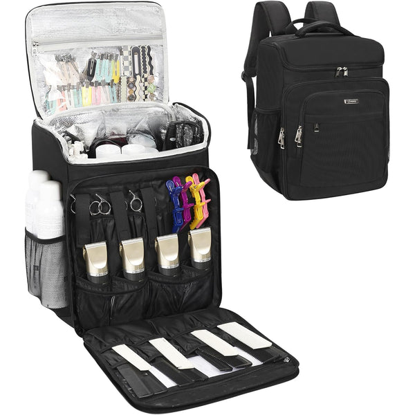 Relavel Hairstylist Travel Backpack for Clippers and Supplies