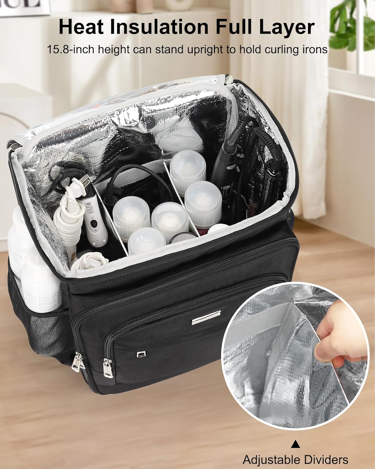 Relavel Hairstylist Travel Backpack for Clippers and Supplies
