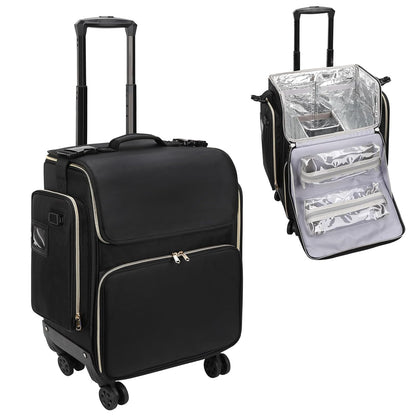 Available for sale in the United States only.Hairstylist Traveling Case with four 360° Rotatable Wheels