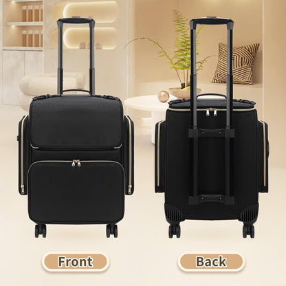 Available for sale in the United States only.Hairstylist Traveling Case with four 360° Rotatable Wheels