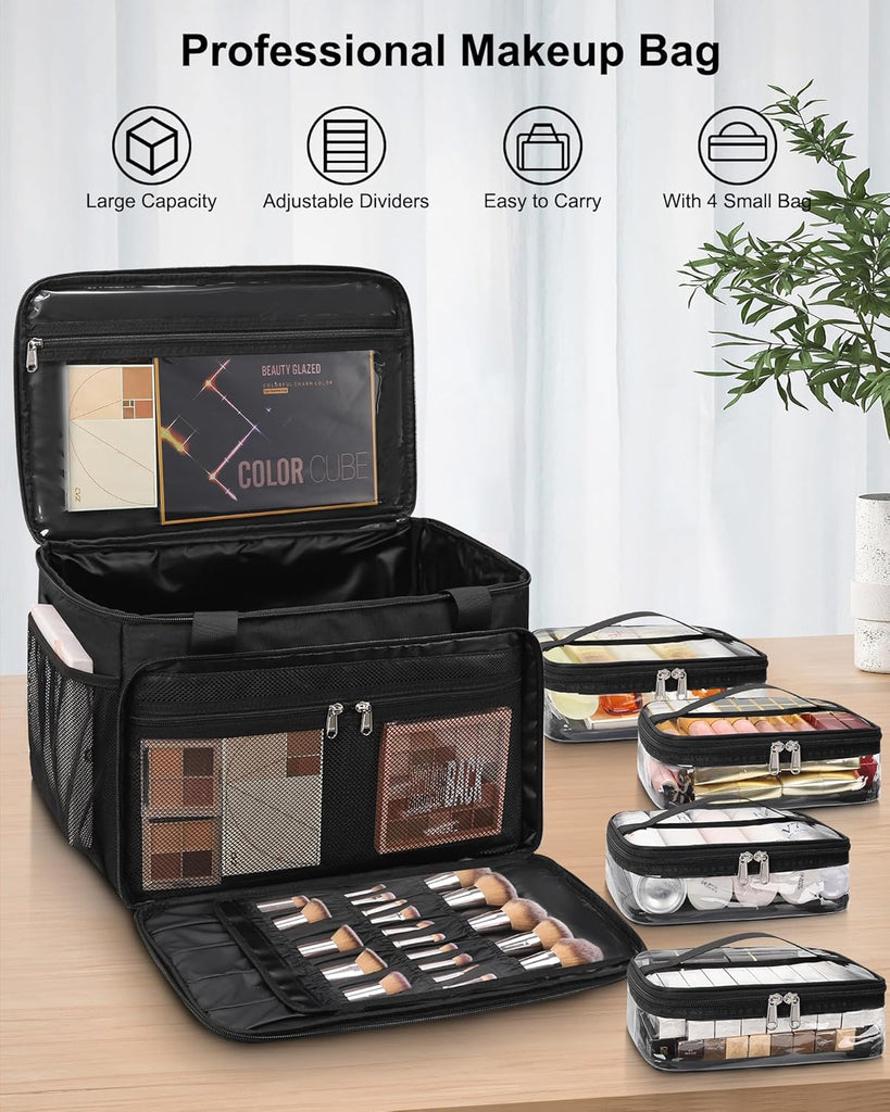 Large makeup bags discount