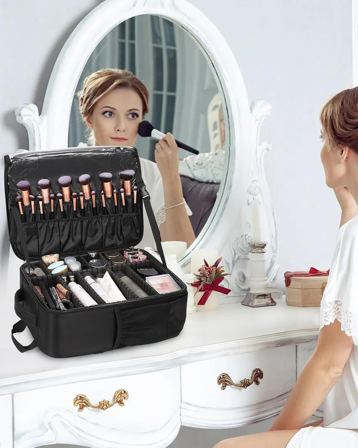 great travel makeup bags Classic Train Case - & Toiletry Case and a built RIES The Essential Travel Vanity