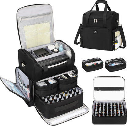 Relavel Portable Travel Pro Tattoo Case with 3 Removable Pouches