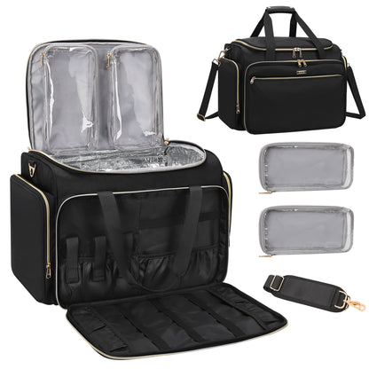 Available for sale in the United States only.Professional Extra Large Hairstylist Traveling Bag with Two Detachable Small Bags