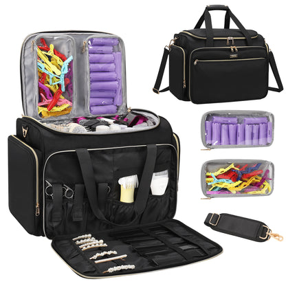 Available for sale in the United States only.Professional Extra Large Hairstylist Traveling Bag with Two Detachable Small Bags