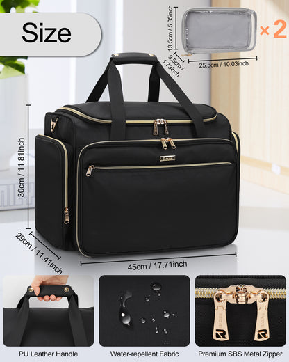 Available for sale in the United States only.Professional Extra Large Hairstylist Traveling Bag with Two Detachable Small Bags