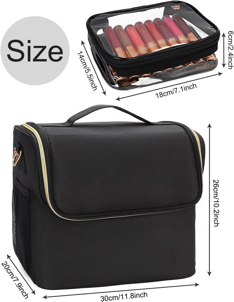 Large Capacity Transparent Shoulder Bag, Zipper Travel Storage Bag