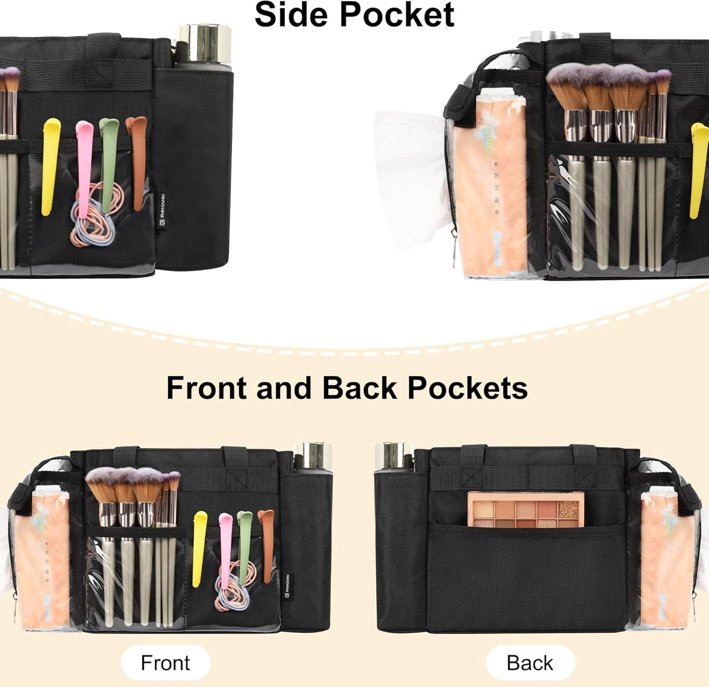 Available for sale in the United States only.Relavel Professional Touch Up Makeup Kit Bag