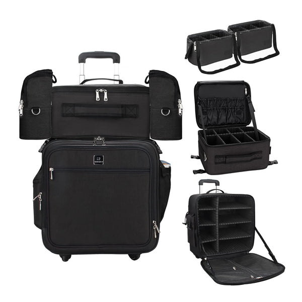 Beautician Professional Makeup Case Large Capacity Wedding Full Female  Cosmetic Artist Suitcase Trolley MultiPurpose Make Up Bag1 From Livewellc,  $291.03