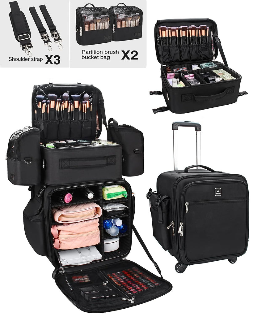 4 In 1 Rolling Makeup Case Relavel