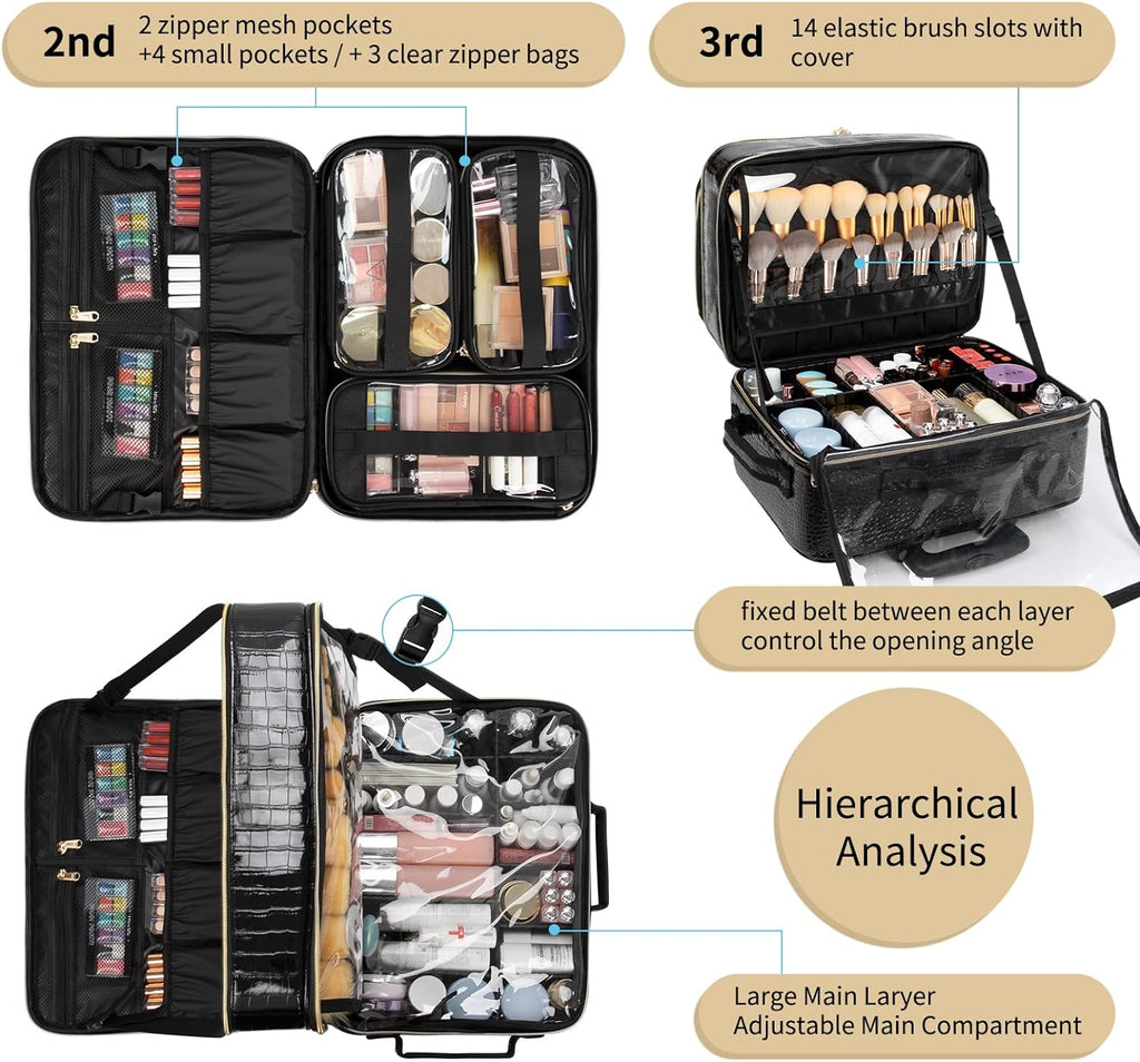 Relavel Large Full Clear Makeup Brush Bag – Relavelbags